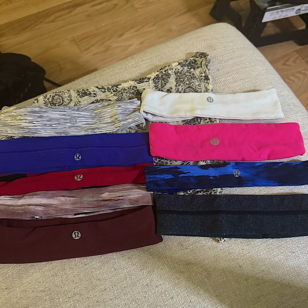 ASSORTED LULULEMON HEADBANDS